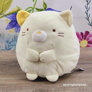 Sumikko Gurashi 10" Neko Cat San-x 2016 Plush TAG Toy Doll Japan Kitty Cream